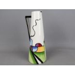 Lorna Bailey Pottey - a water jug decorated in the Deco House pattern, signed to the base,