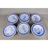 Swedish Ceramics - Twenty two limited edition Rorstrand Mother's Day plates 1974 - 1995.