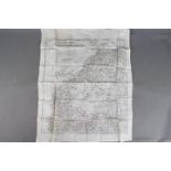 WW2 Silk Escape Map of North Africa- Undated, double-sided sheet K3/H2.