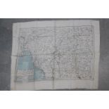 WW2 Silk Escape Map of Burma and Siam. Undated. Double-sided. Fair condition, some staining.