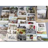 Deltiology - in excess of 500 mainly early period UK topographical and subject postcards to include