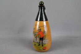 An early 20th century Royal Doulton Lambeth stoneware flagon from the 'Twinsware' series depicting