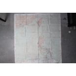 WW2 Silk USAF Cloth Chart, 1950 - Thailand (CL-406) and Northern Philippines (CL-407),