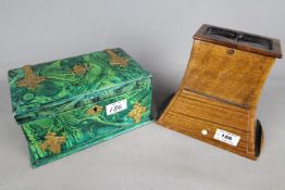 A Unis France Stereoscope stereo viewer and a lidded chest containing approximately 60 stereo