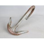 A Victorian launch boat hook and anchor measuring approximately 30 cm x 18 cm x 16 cm.