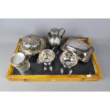 A collection of plated ware,