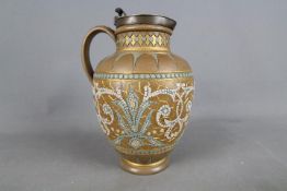 Eliza Simmance for Doulton Lambeth, a Silicon Ware jug,