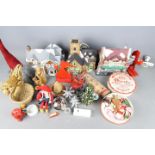 Christmas Decorations - A collection of Christmas decorations to include Department 56 Cottages,