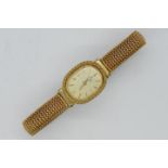 Shaw - a Shaw incabloc wrist watch with expandable bracelet, stamped to the case,