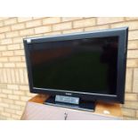 A Sony LCD digital colour television set, 32 inch screen.