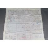 Cold War Silk Escape Map- War Office Restricted map of Tehran and Bushire.