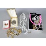 Costume jewellery - a quantity of costume jewellery,