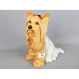 Beswick Pottery - a large fireside figurine depicting a Yorkshire Terrier,