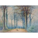 Anton Connelly (British 19th / 20th c) - an early 20th century watercolour depicting a scene from