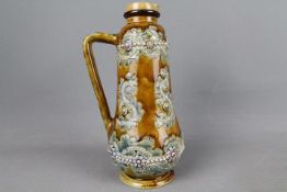 A Doulton Lambeth stoneware jug dated 1879, impressed marks to the base,