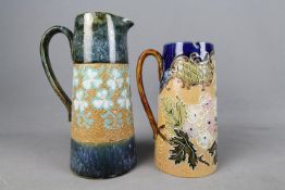 A Royal Doulton stoneware jug of tapering form,