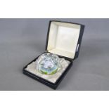 Whitefriars - A Whitefriars millefiori paperweight with concentric circles of canes, dated 1975,