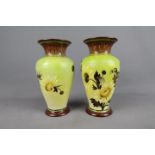 Two Doulton Lambeth, Doulton & Slaters Patent stoneware vases of baluster form,