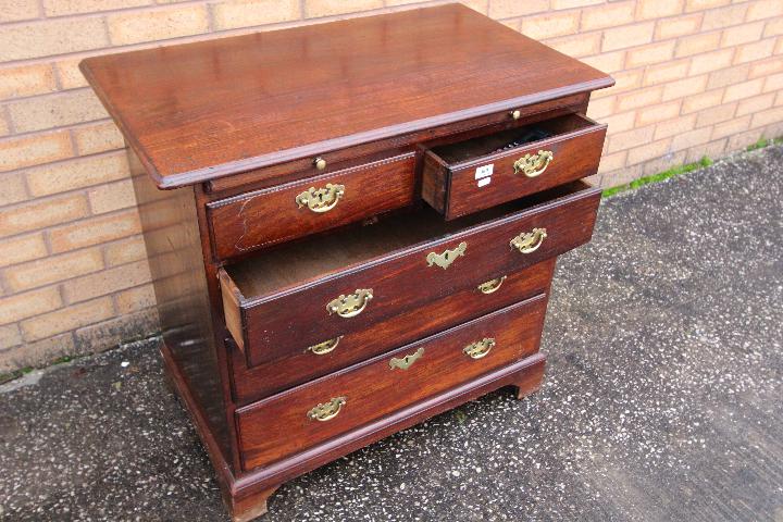 Chest of drawers - a George III mahogany chest of two over three drawers, - Image 3 of 3
