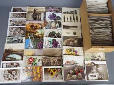 Deltiology - in excess of 500 UK topographical and subject postcards to include children, flowers,