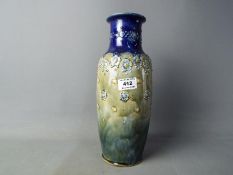 Doulton - a tall Royal Doulton Burslem Art Nouveau stoneware vase # 8242,