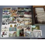 Deltiology - in excess of 600 mainly early period UK and foreign postcards to include topographical