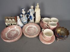 Mixed lot to include ceramics, plated ware and similar.