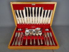 A canteen of plated cutlery.