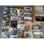 Deltiology - in excess of 500 mainly early period UK topographical and subject postcards to include