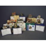 Lilliput Lanes - Ten boxed with certificates Lilliput Lane models including The Old Forge,