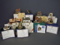 Lilliput Lanes - Ten boxed with certificates Lilliput Lane models including The Old Forge,