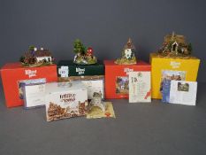 Lilliput Lanes - five boxed Lilliput Lane models to include The Stonemason, Travellers Rest,