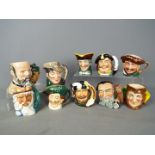 Royal Doulton - Ten small Royal Doulton character jugs to include D7000 George Tinworth,