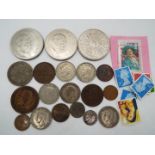 Numismatology - a mixed lot of British coins to include 1933 Florin, Royal commemorative coins,
