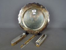 Silver - Two Silver hallmarked brushes,