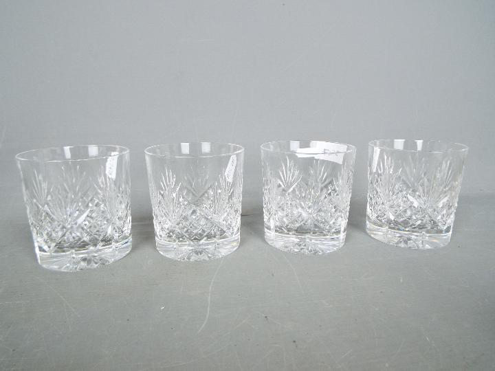 An Edinburgh International Crystal decanter and four tumblers and one further decanter by Stuart - Image 3 of 3