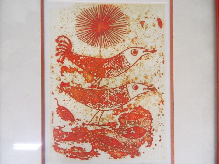 A collection of four limited edition Japanese prints, animal and plant related, varying image sizes. - Image 5 of 5