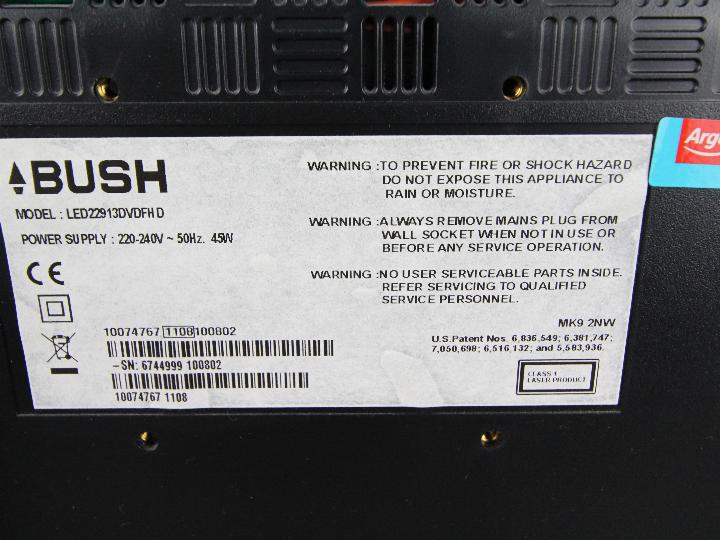 A Bush 22" television / DVD player combination, with remote. - Image 3 of 3