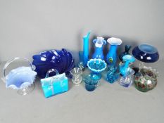 A collection of mixed glassware.