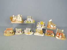 Lilliput Lanes - Ten Lilliput lane models in non original boxes to include Brecon Bach,