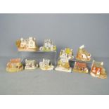 Lilliput Lanes - Ten Lilliput lane models in non original boxes to include Brecon Bach,