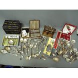 Plated ware - a quantity of plated ware,