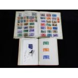 Philately - two stamp albums containing UK and worldwide postage stamps (2)