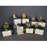 Lilliput Lane - Eight boxed with certificates Lilliput lane models to include Thimble Cottage,