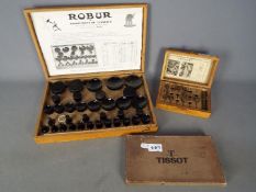 Watchmakers Tools - A glass setting, fitting tool set by Robur, in case,