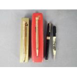 Two Wahl Eversharp filled gold propelling pencils,