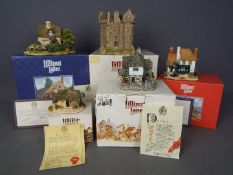 Lilliput Lanes - Five boxed with certificates Lilliput Lane models including Cruck End 855,