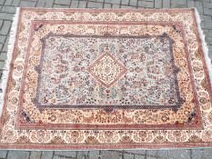 A good quality Indian wool carpet,