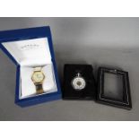 A gentleman's gold plated Rotary wristwatch in original presentation box and an Atlas Editions