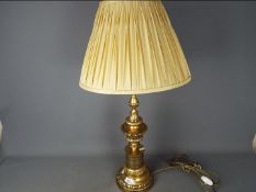 A good quality table lamp, approximately 57 cm to top of fitting.
